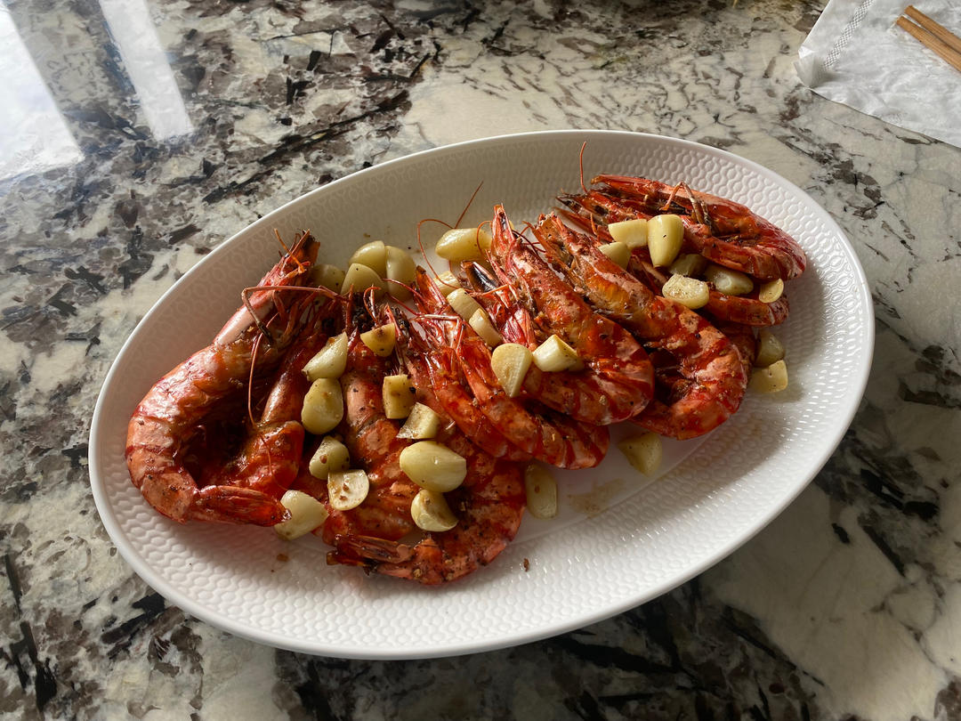 香烤黑虎虾-烤箱版