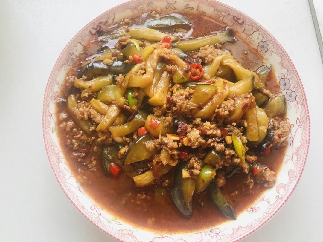 红烧肉沫茄子