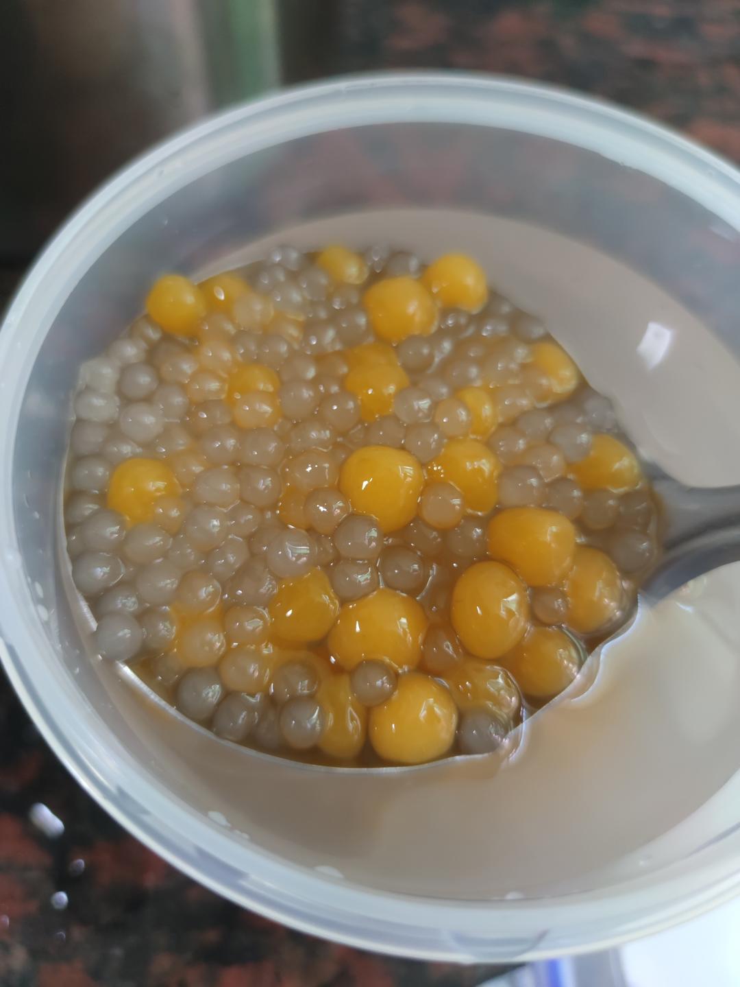 超级简单的彩色芋圆