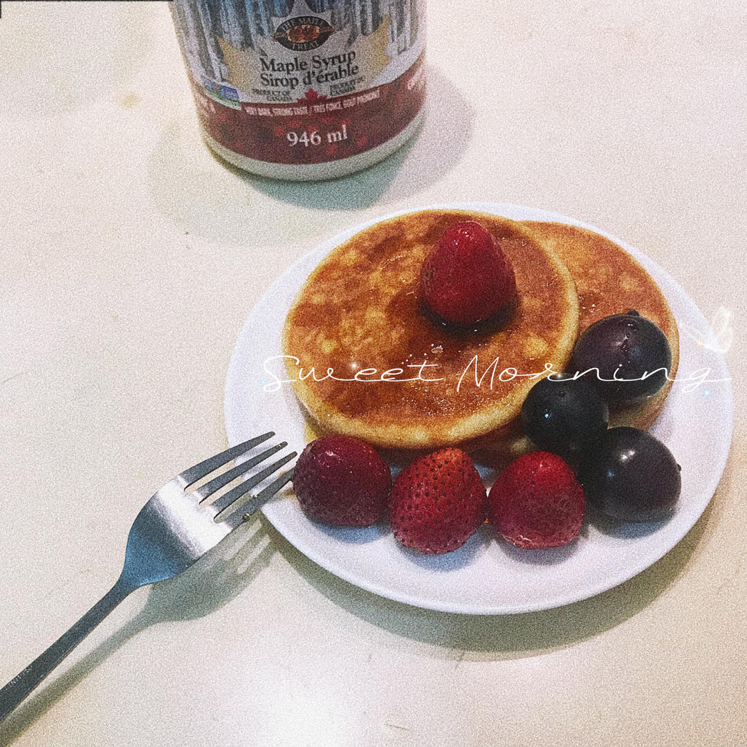 一种面糊做柔软蓬松的比利时华夫饼和美式大松饼🥞