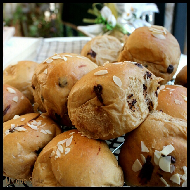 咖啡巧克力豆排包