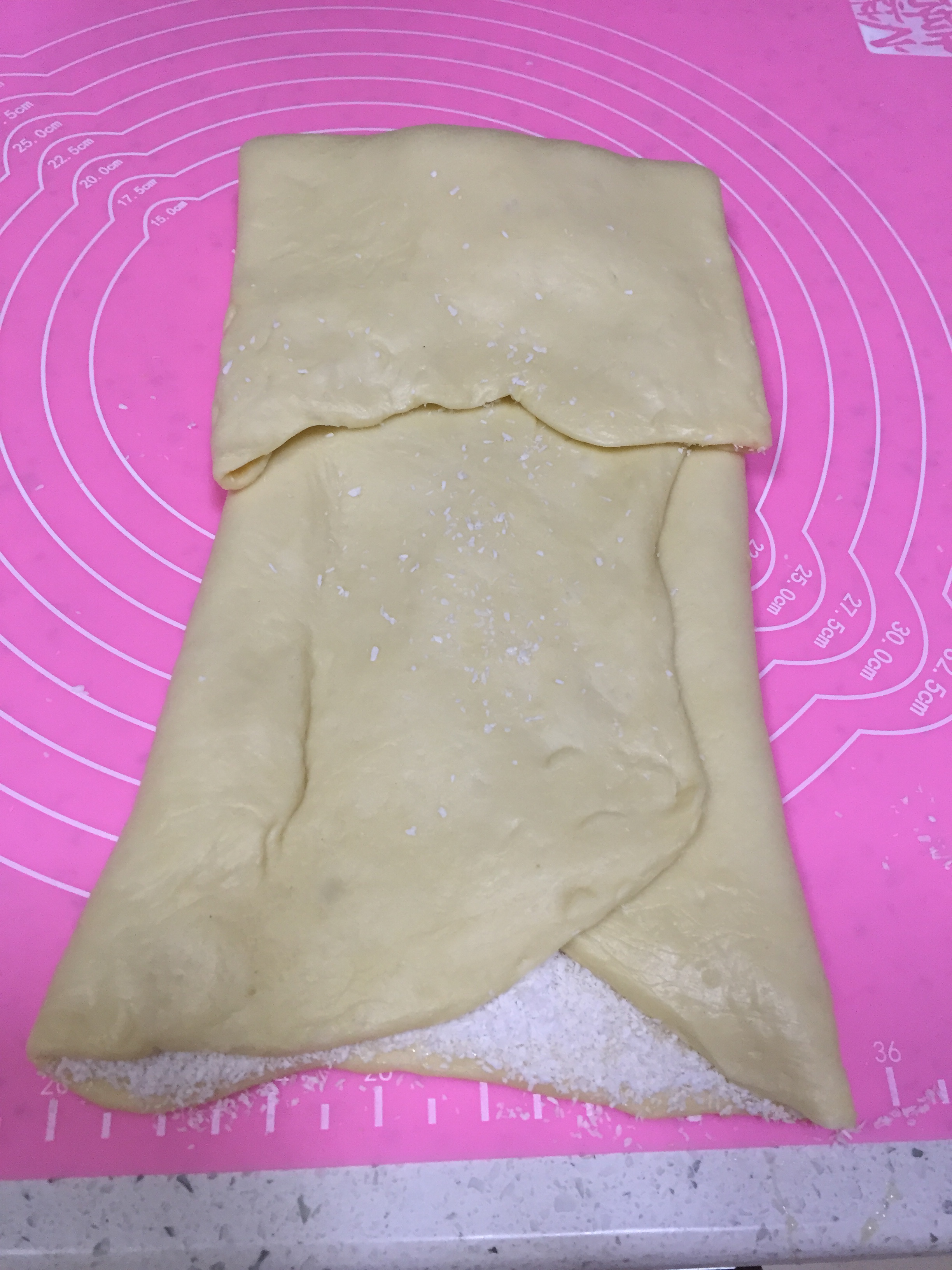 奶香椰丝优格小面包的做法 步骤3
