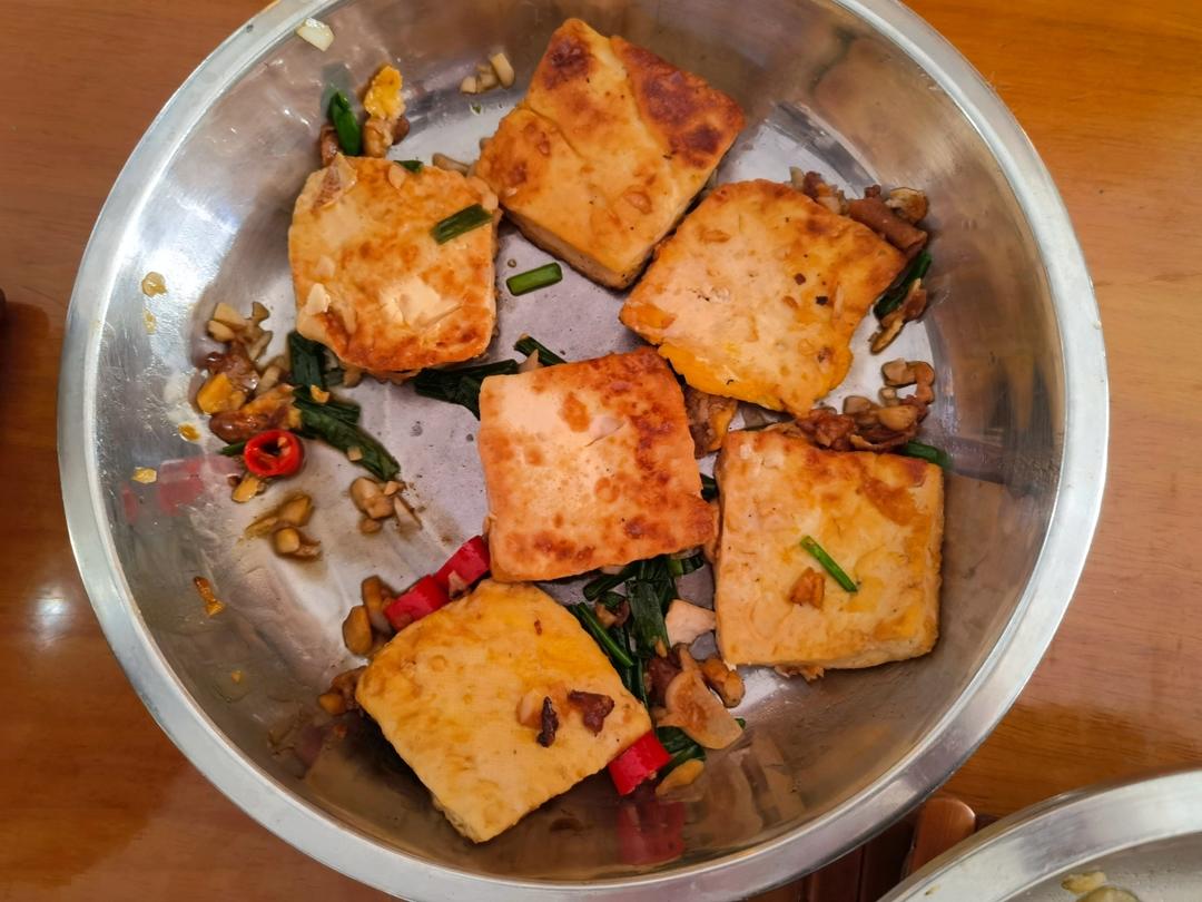 焖煎豆腐