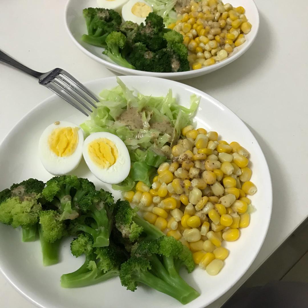 蔬菜火腿沙拉