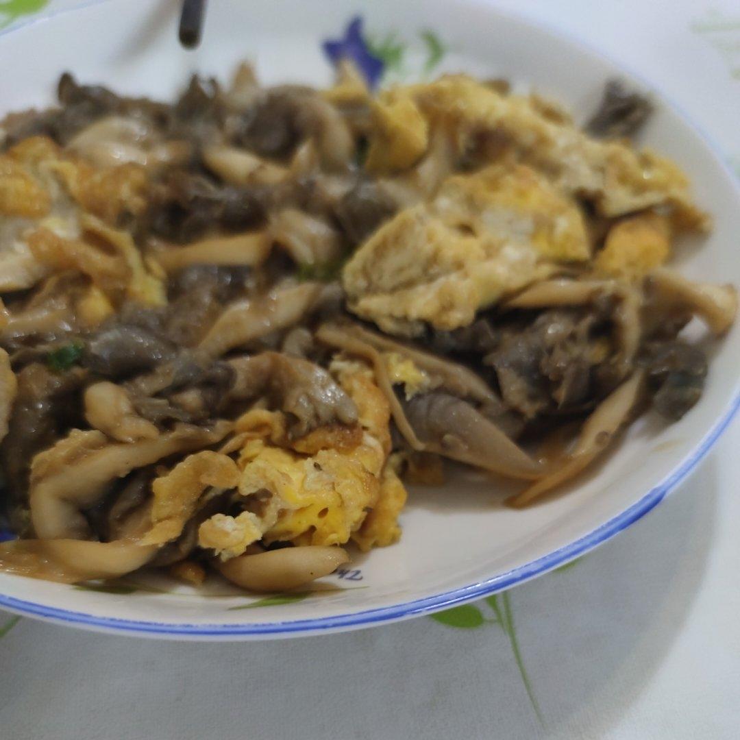 蘑菇炒鸡蛋	平菇这样炒，鲜美无比巨好吃