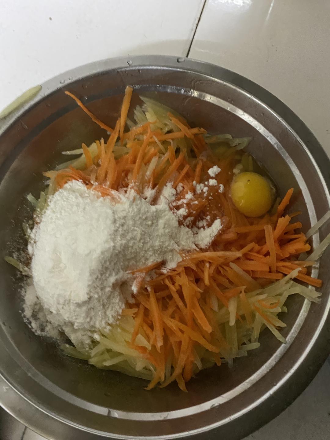 土豆萝卜饼🌵的做法 步骤2
