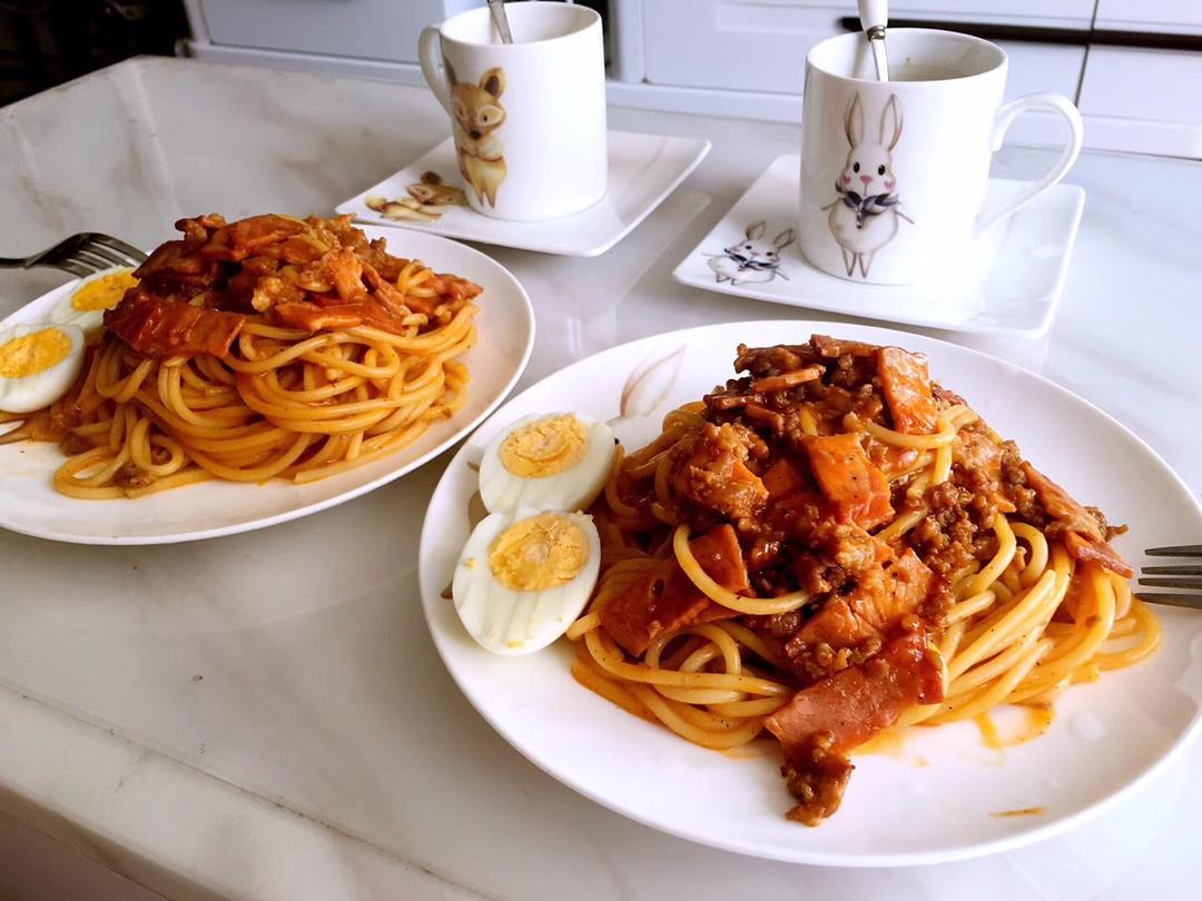 培根番茄意大利面