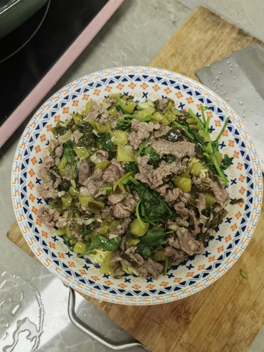 酸菜牛肉面的做法