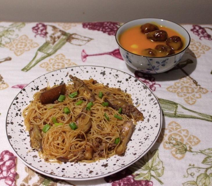 肉末茄子粉丝煲