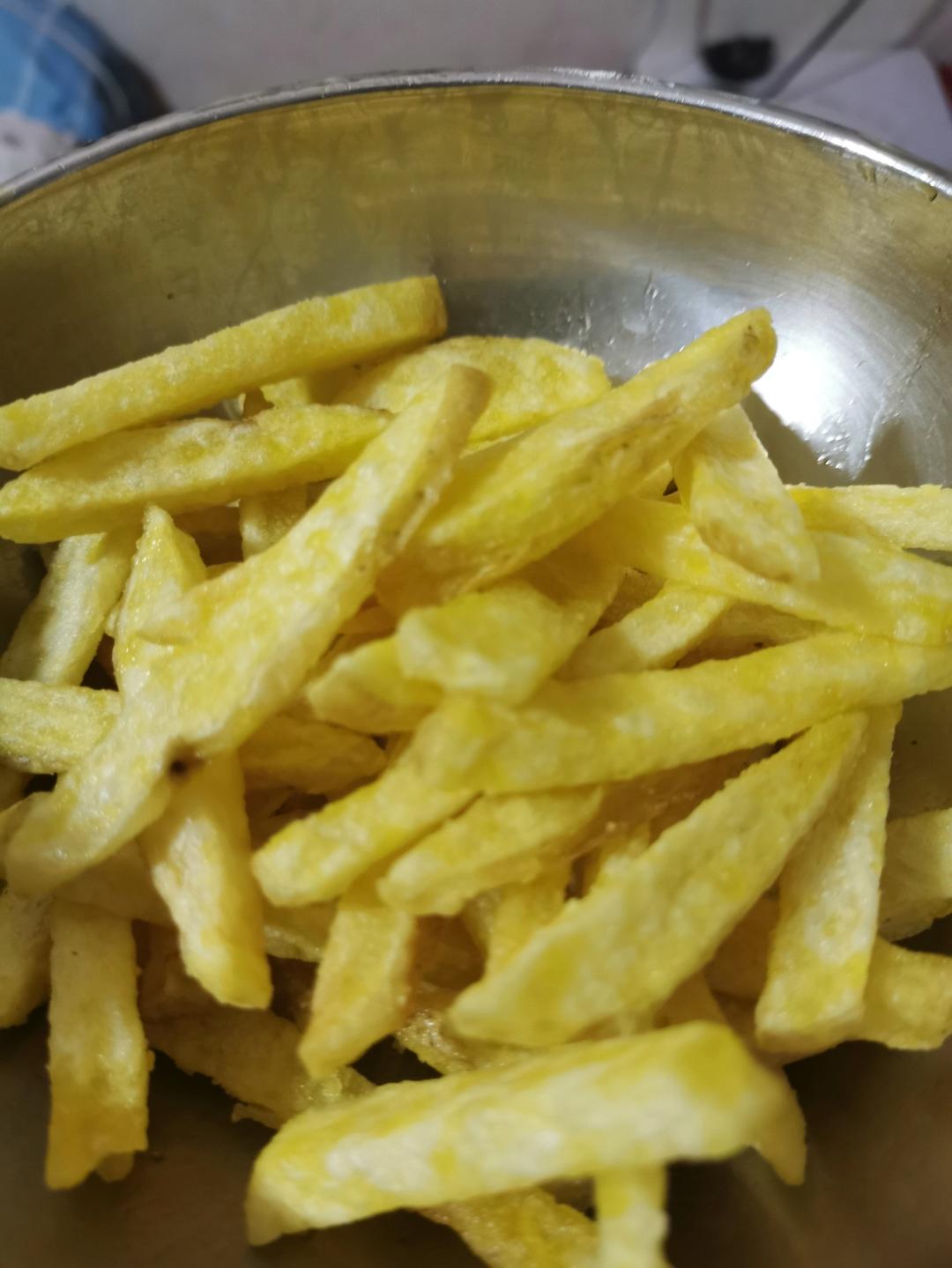 最简单炸薯条，比买的还好吃