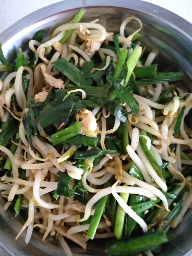 韭菜炒豆芽