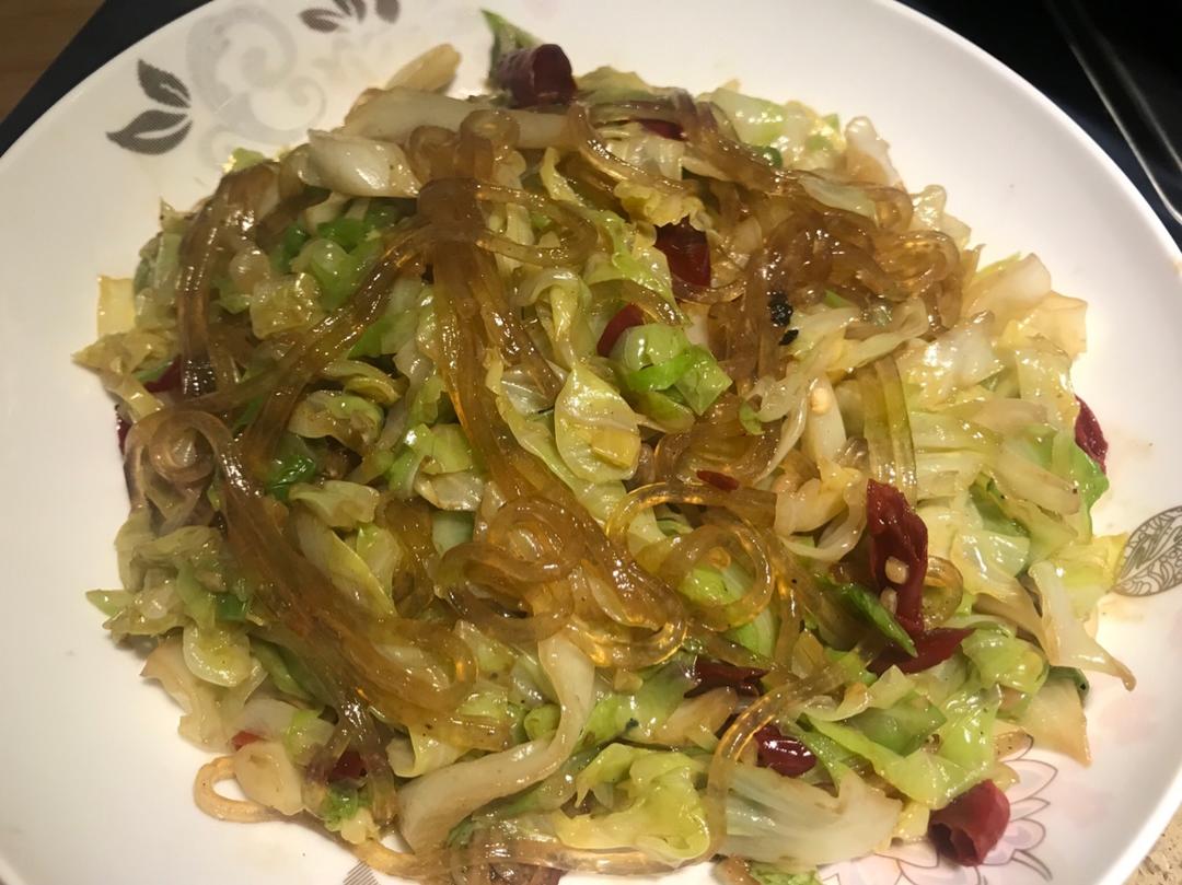 圆白菜炒粉条