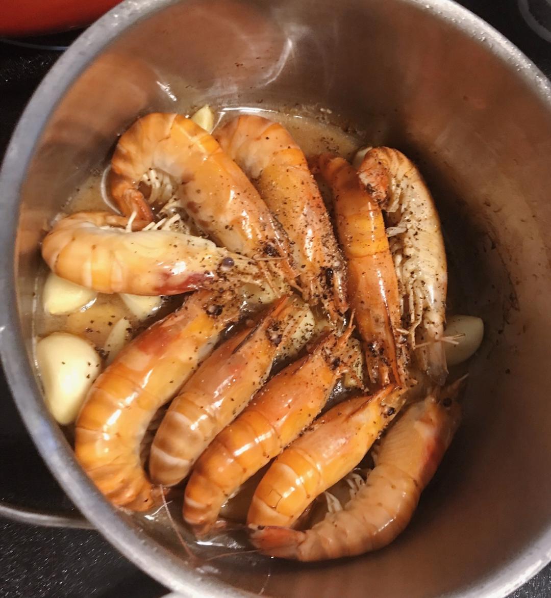 黑椒干锅虾