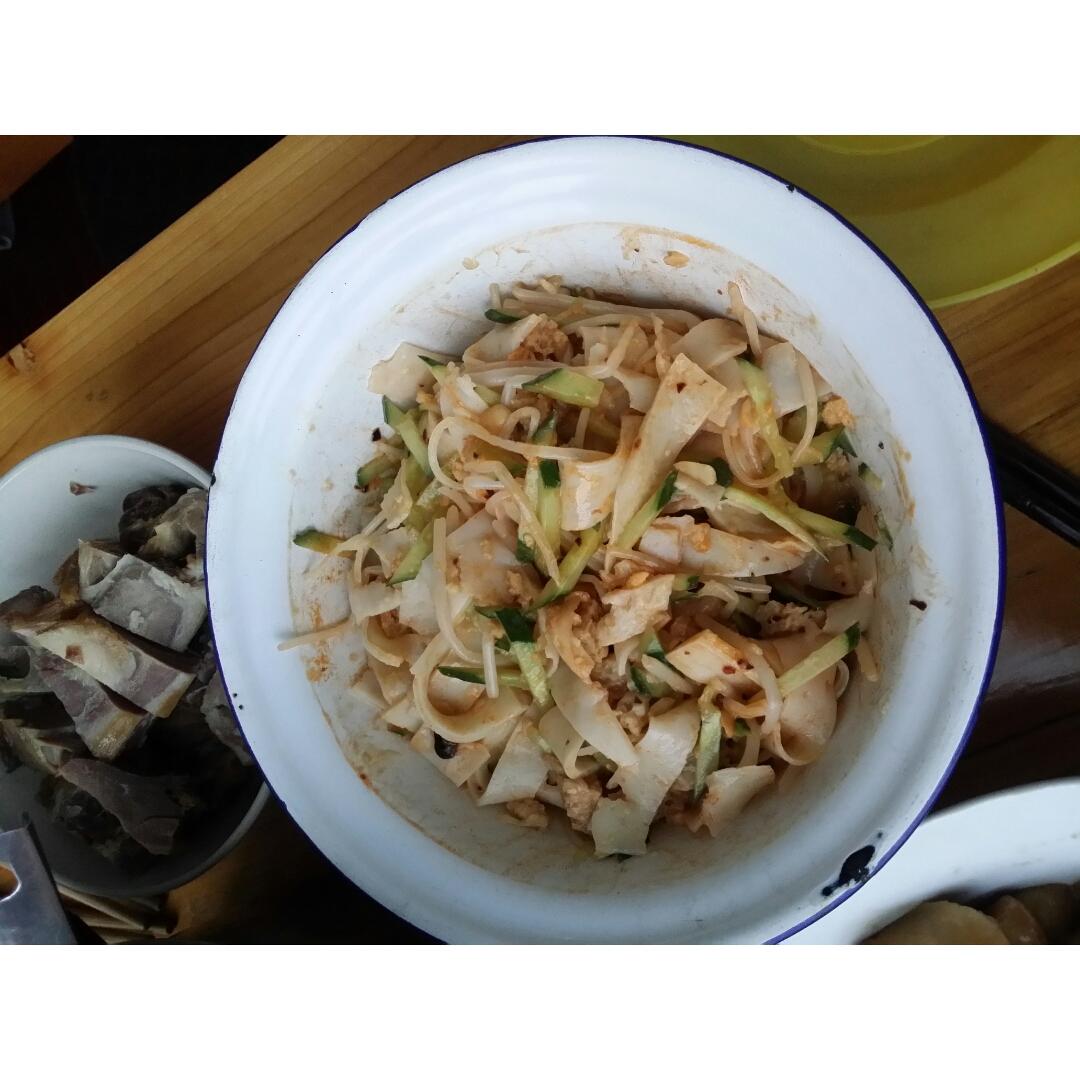 不用水洗的自制凉皮，零失败