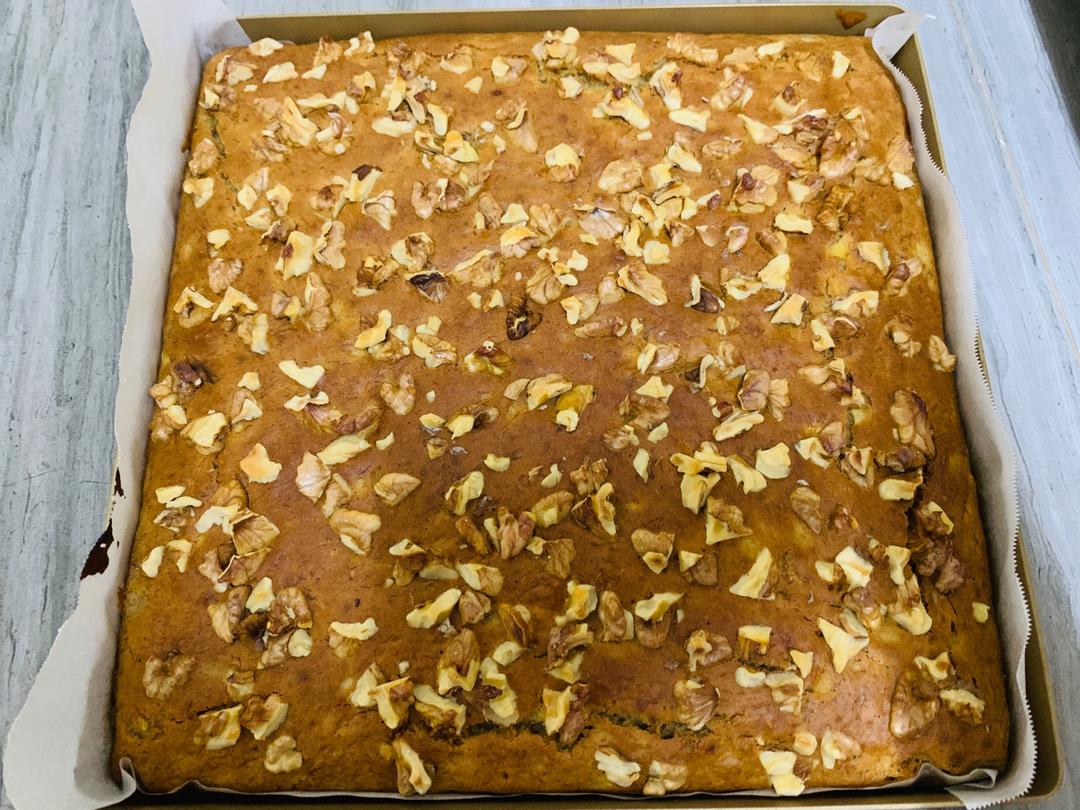 香蕉核桃蛋糕（低油少糖健康版）