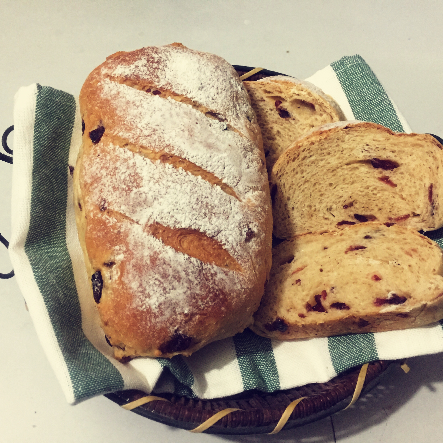 蔓越莓全麦黑糖面包