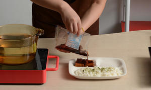 千页豆腐红烧肉盖浇饭的做法 步骤3
