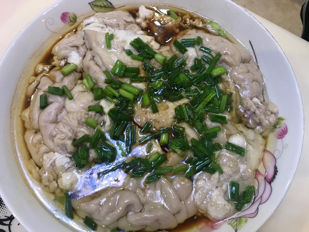 吃肉的兔做的清蒸猪脑花