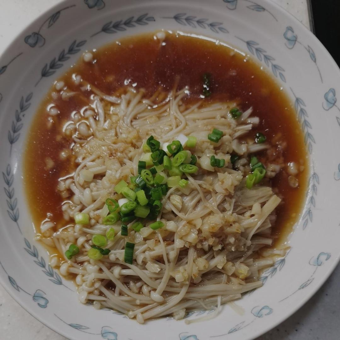 蒜蓉金针菇—健康低脂家常菜