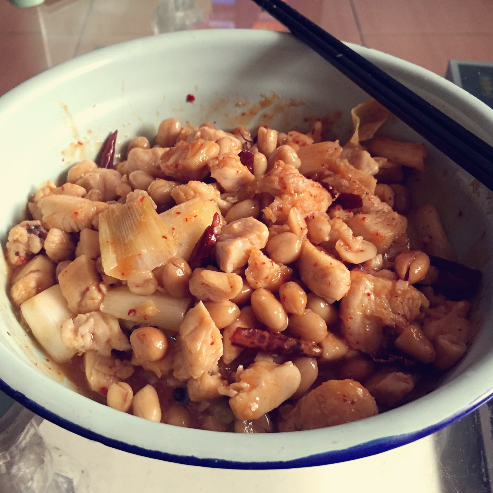 秘诀是雪碧的宫保鸡丁