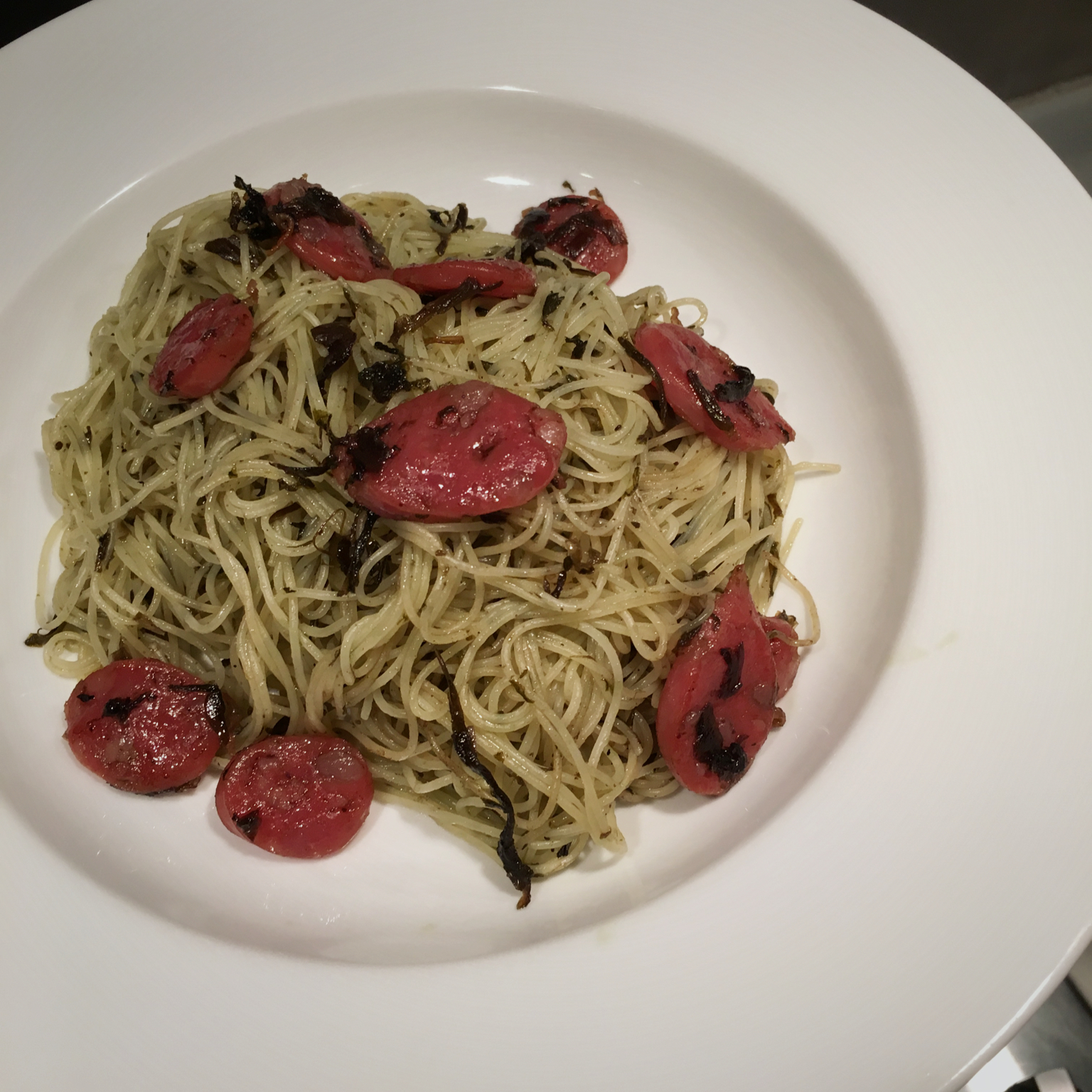 可能是最好吃系列--橄榄菜培根意面