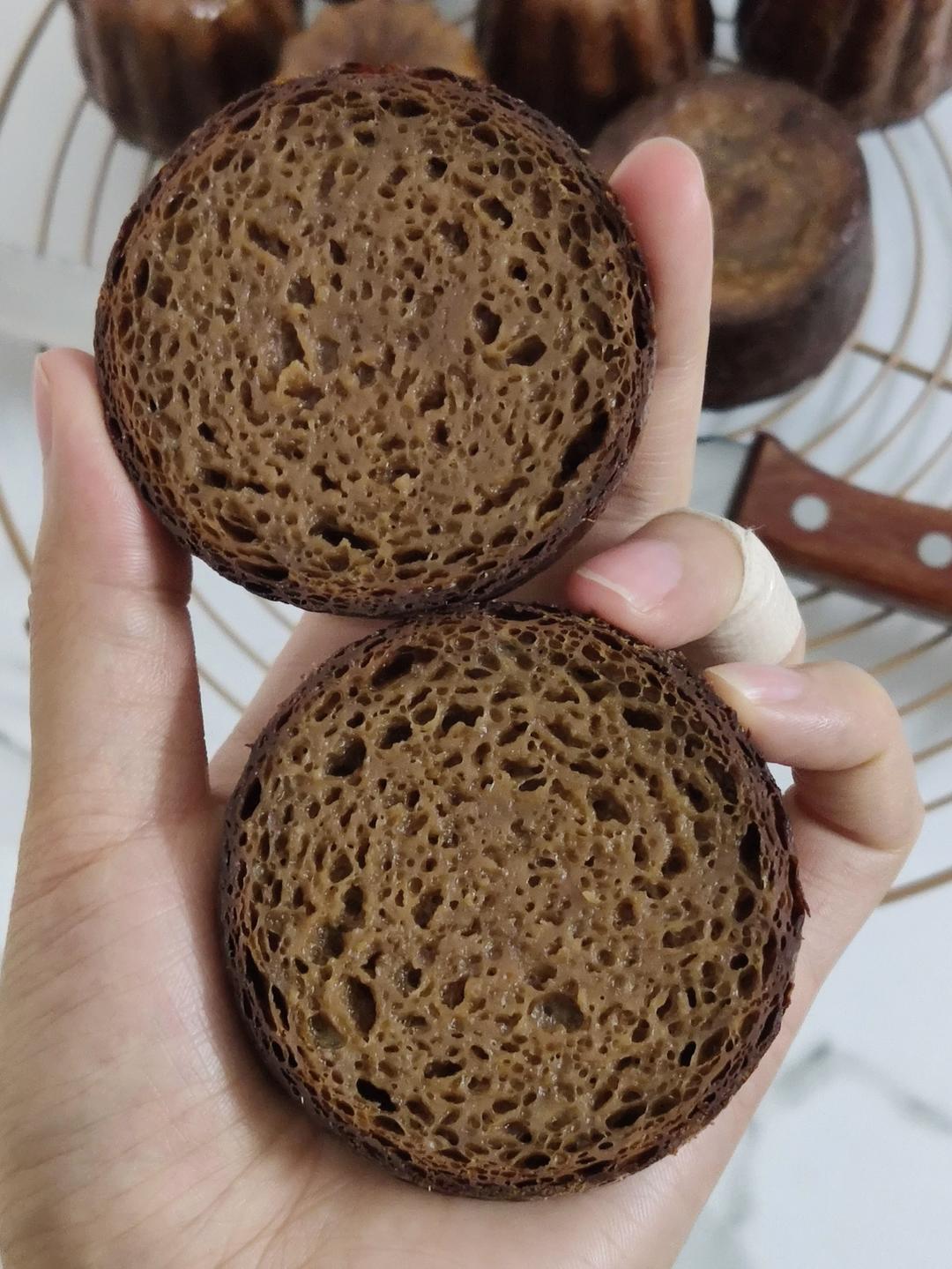 波尔多可露丽（鸳鸯奶茶与抹茶）—便宜钢模无需震面糊