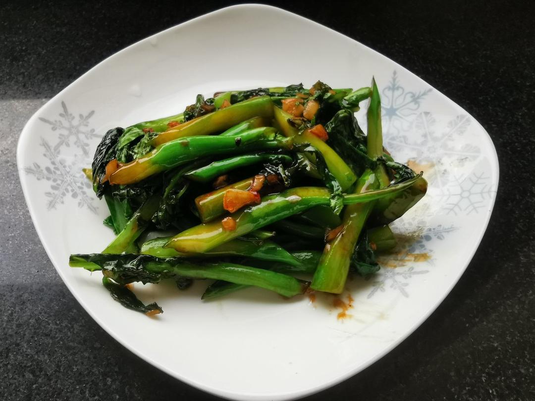 零失败！快手蚝油蒜蓉芥兰！