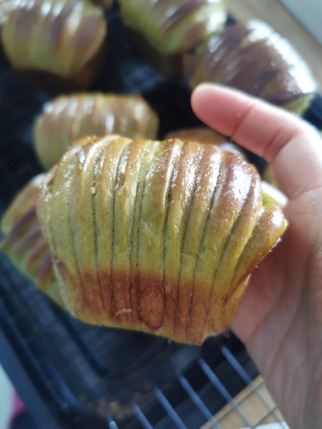 抹茶鲜奶芋泥小吐司🍵松软奶香🌱小清新