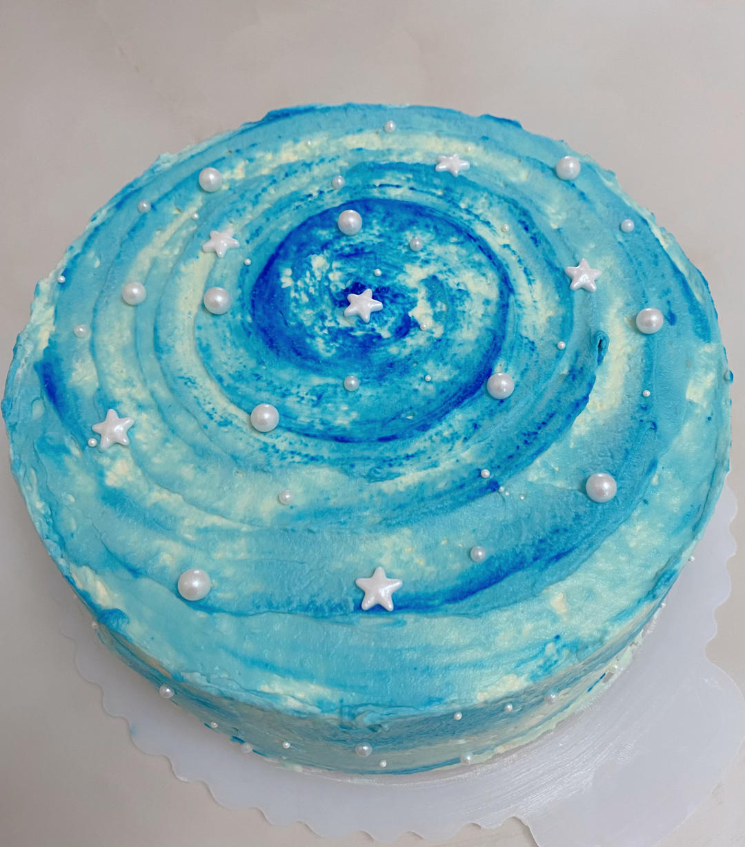 星空奶油蛋糕生日蛋糕