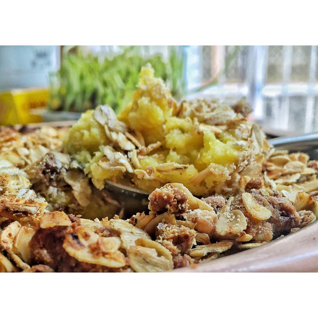 粉糯红薯泥配燕麦酥丨健康·三餐