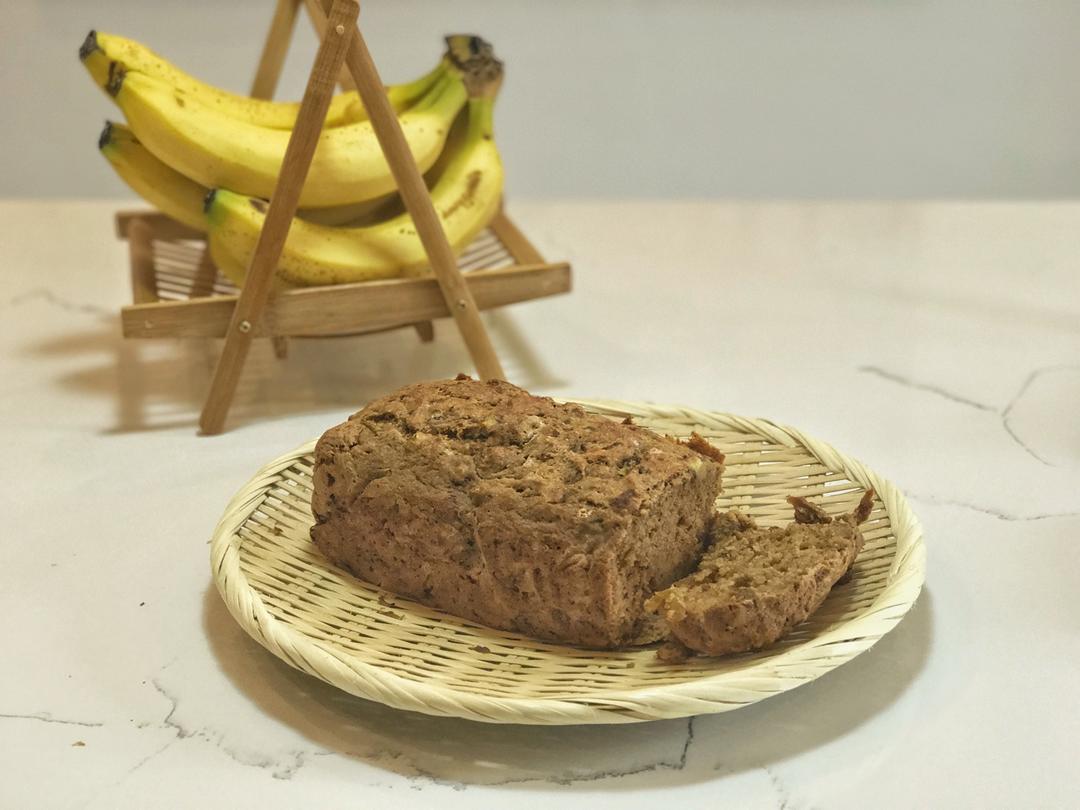 100%全谷物香蕉快手面包丨健康·烘焙