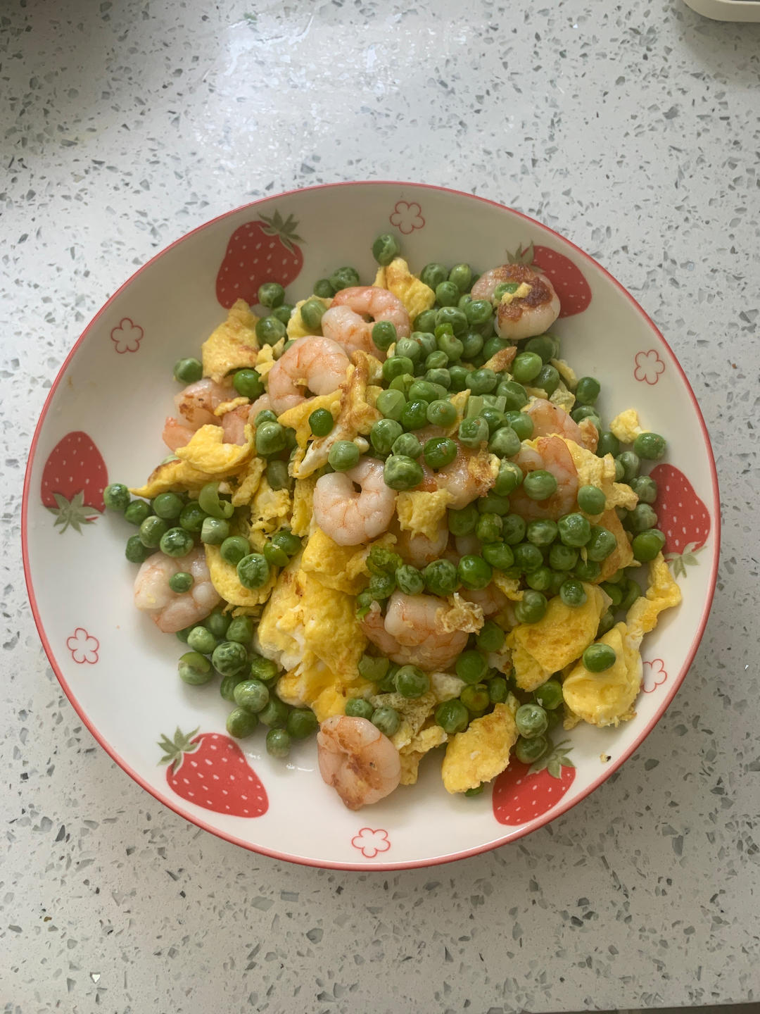 豌豆滑蛋虾仁