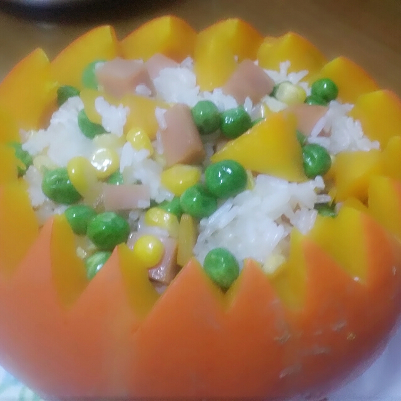 #快手烤箱菜实验笔记#香甜南瓜饭