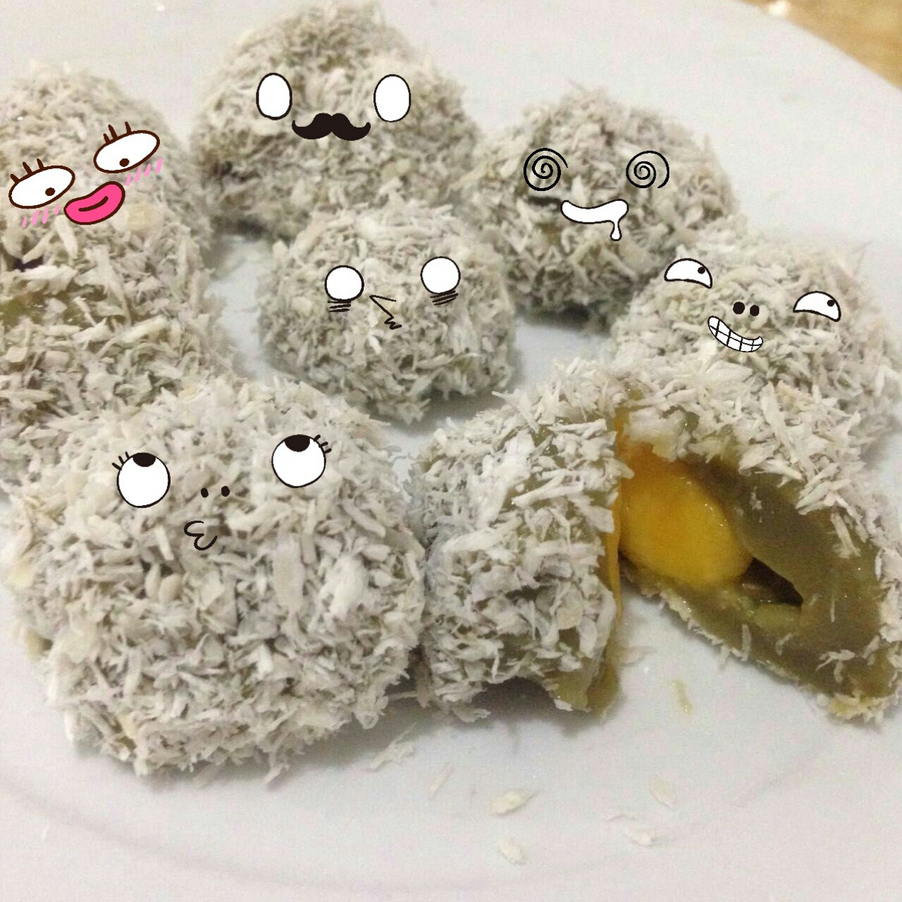 抹茶芒果糯米糍