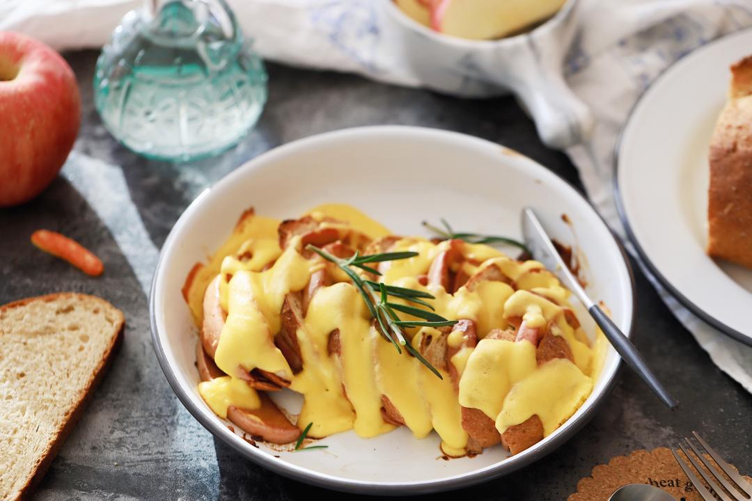 沙巴雍酱焗烤苹果面包Sabayon Sauce Apple Gratin的做法