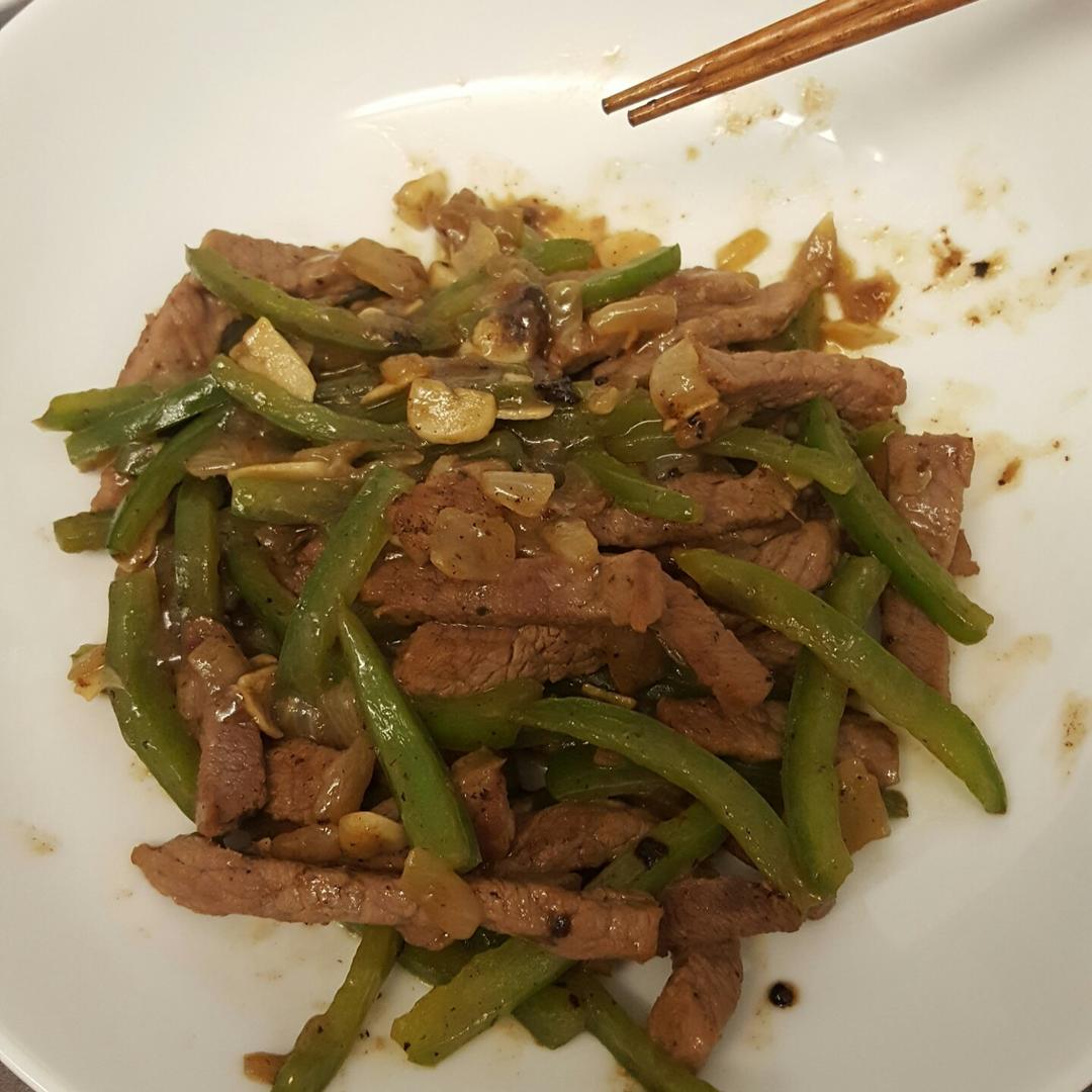 青椒炒牛肉