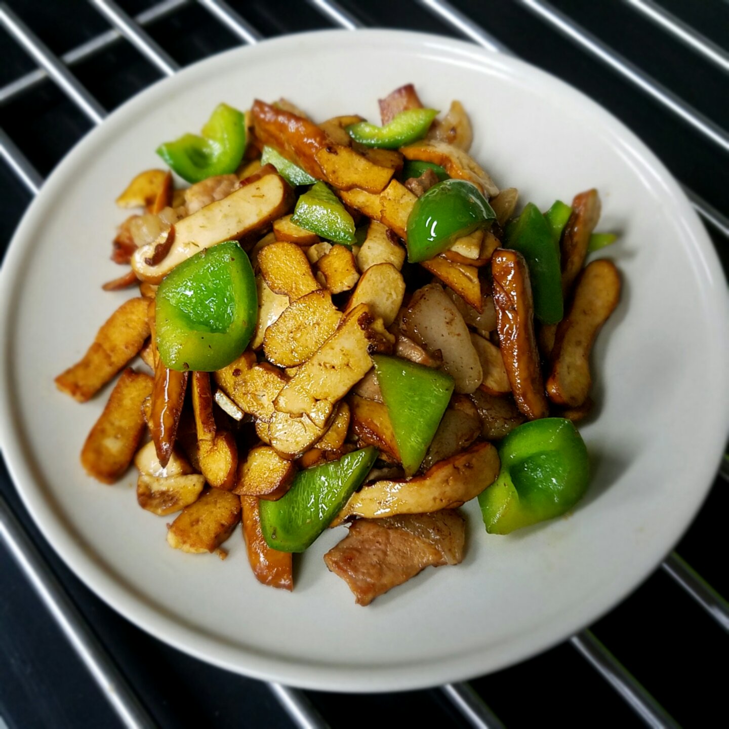 多米乐呀做的青椒豆腐干