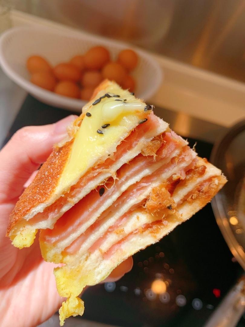 超级好吃的黄金三明治🥪
