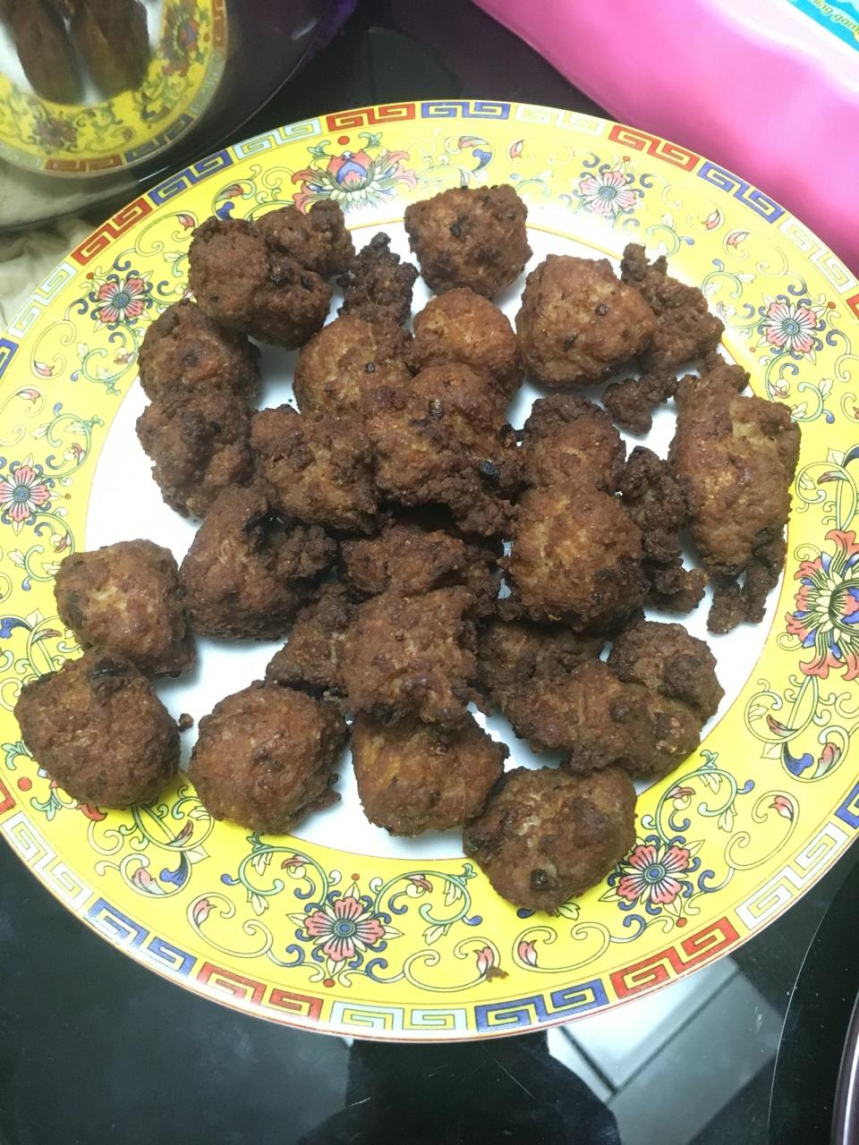 干炸丸子