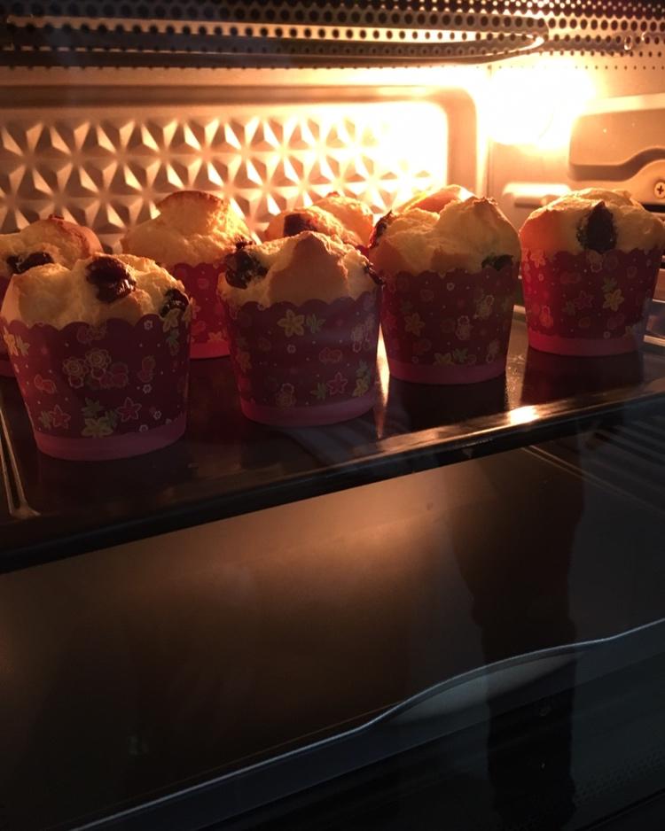 蔓越莓纸杯戚风小蛋糕