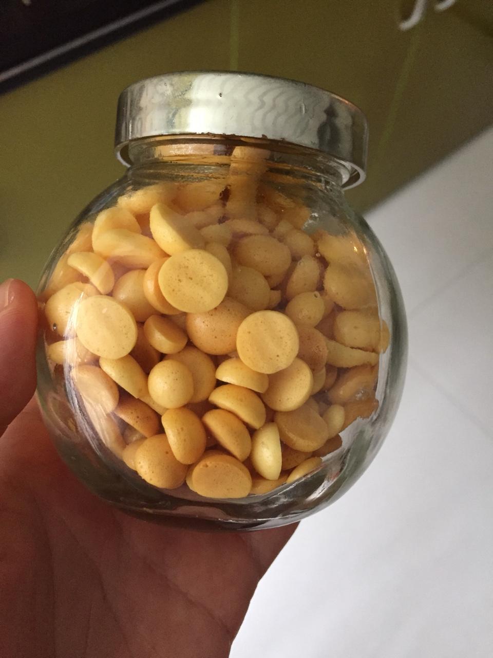 入口即化的无添加蛋黄溶豆