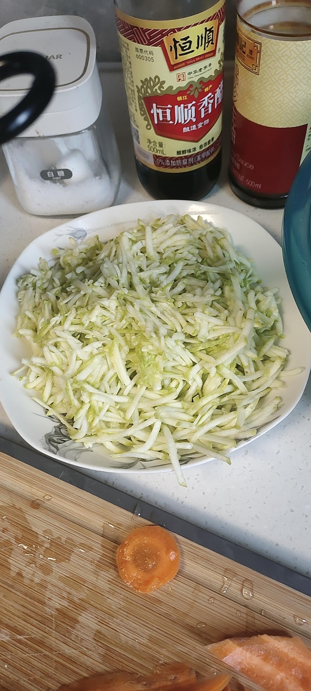 西葫芦炒肉丝