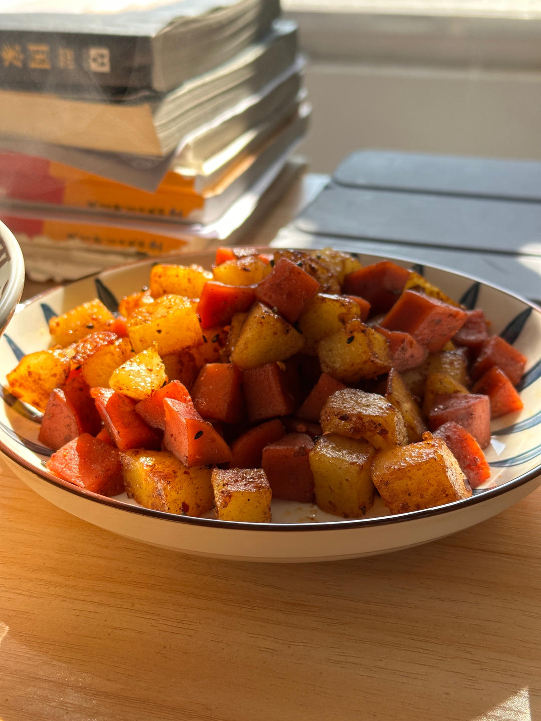 烧烤风味的土豆小香肠