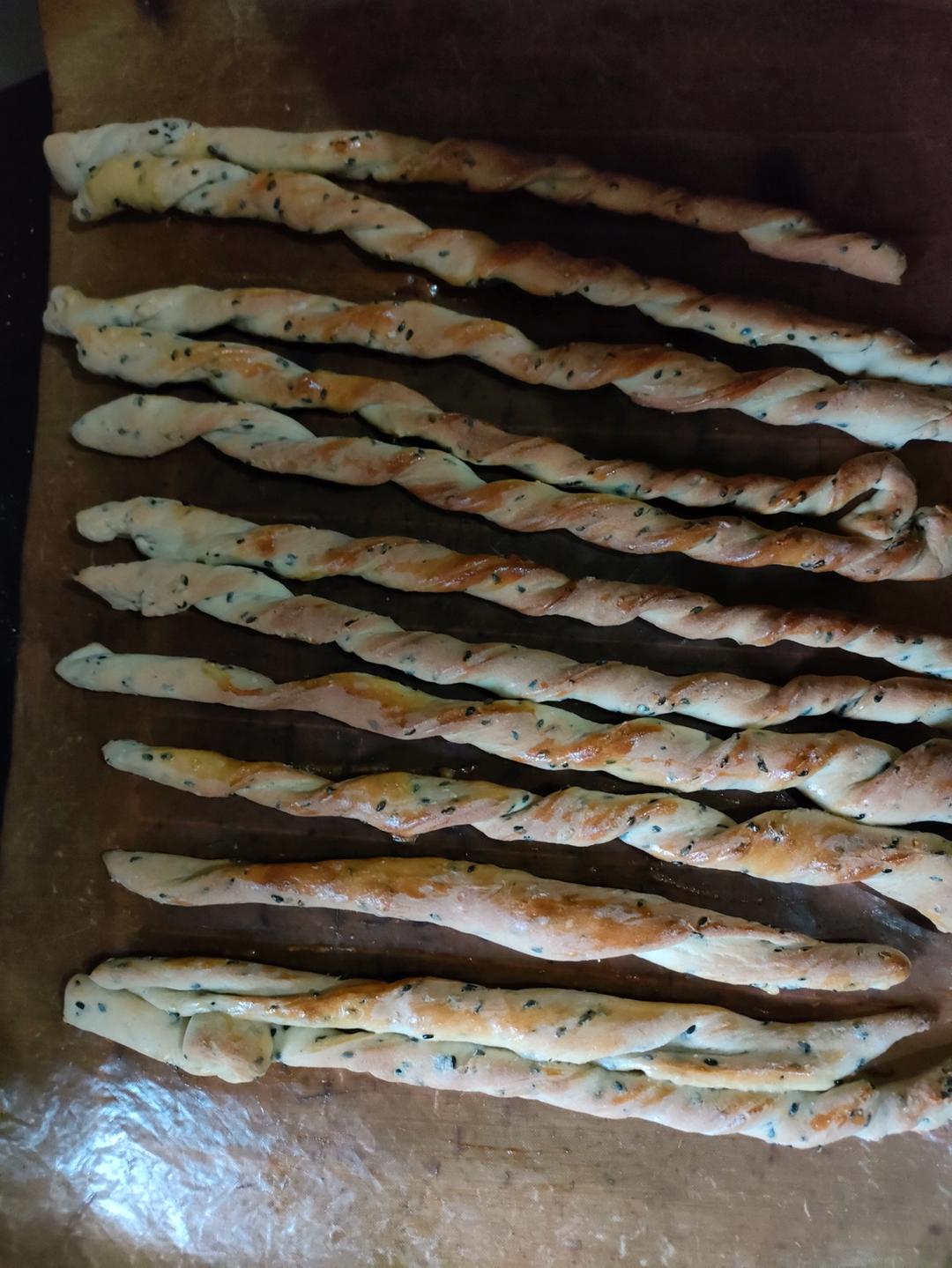 香甜芝麻面包棒~超级简单快手