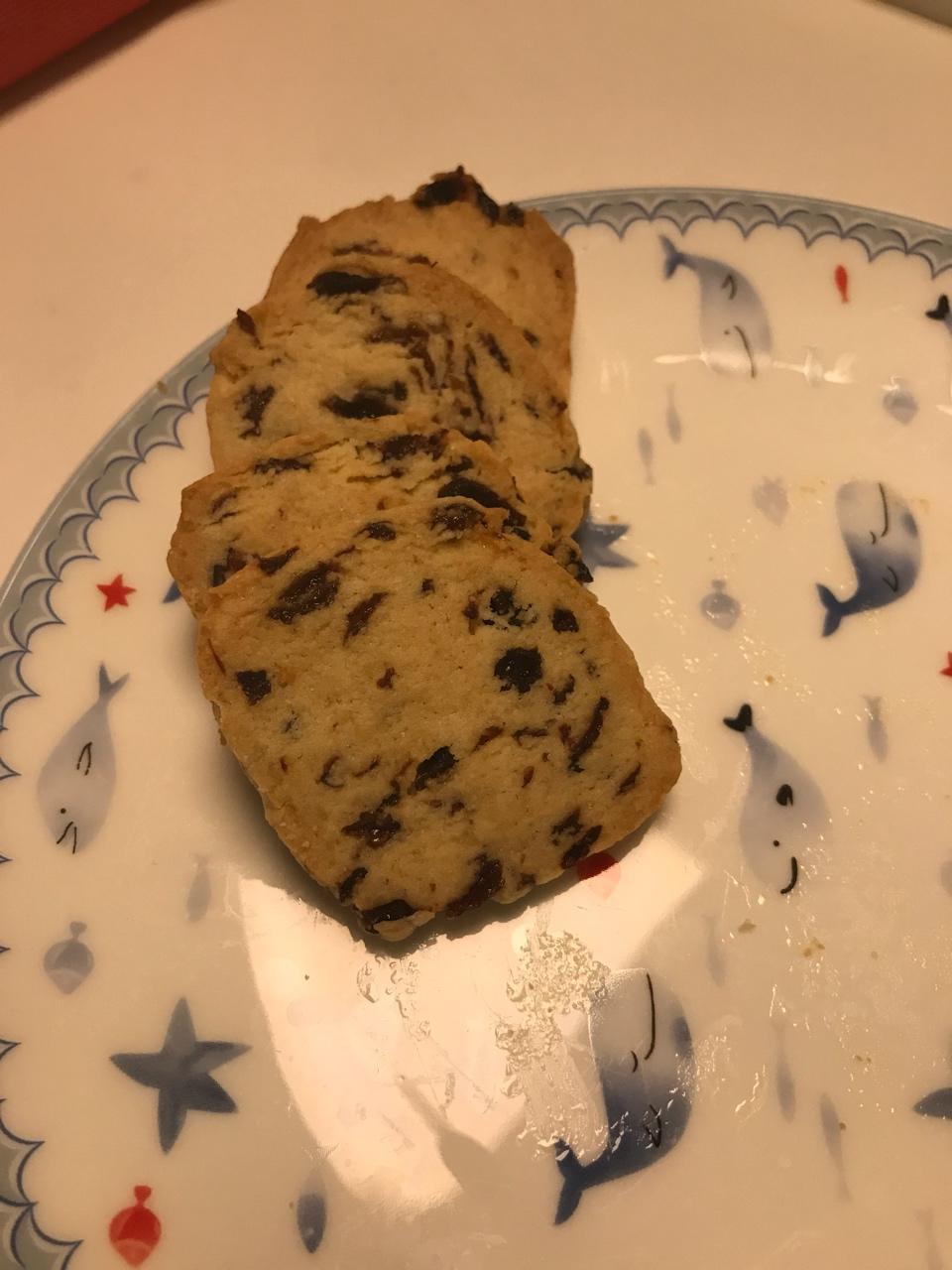朗姆香草葡萄干饼干