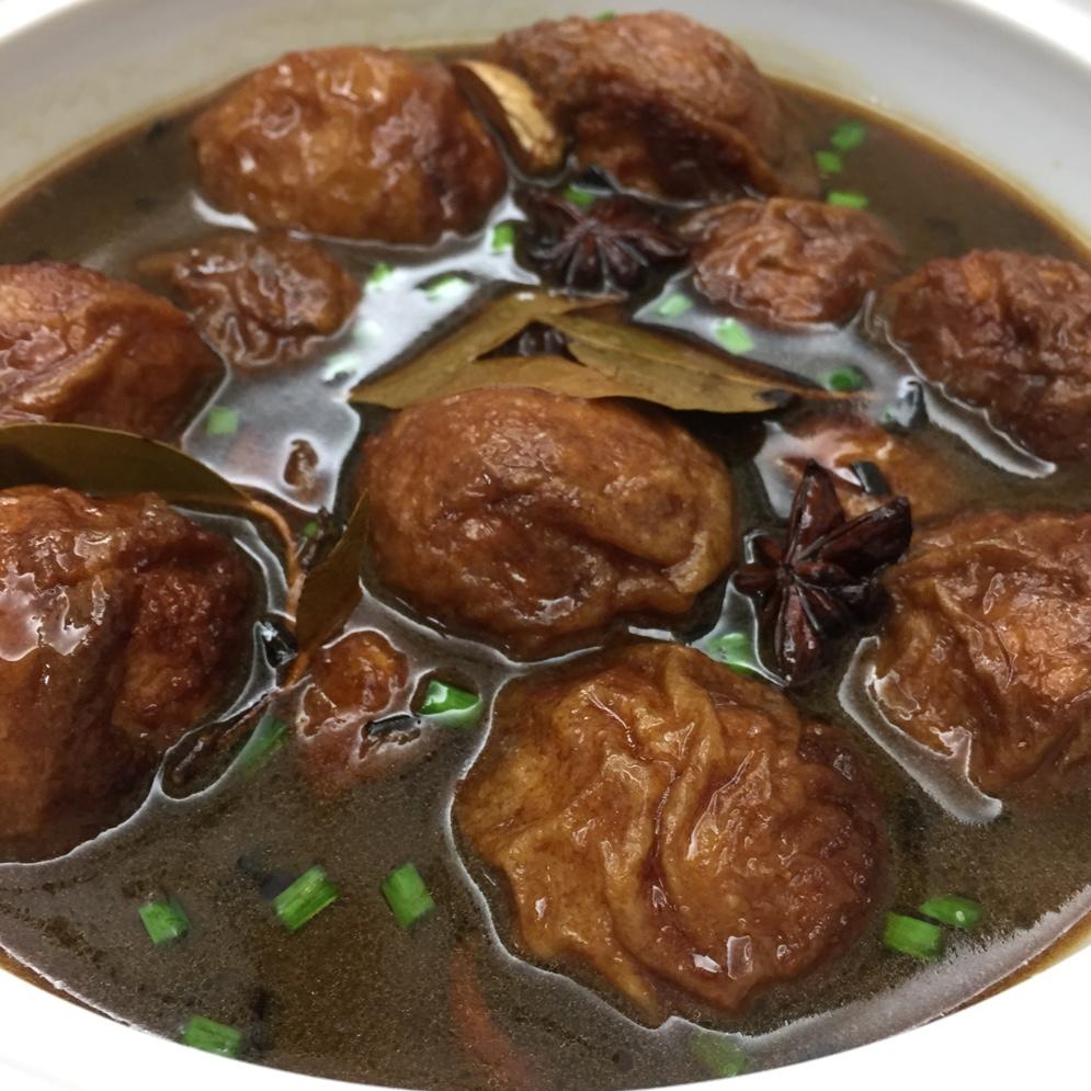 红烧油面筋塞肉