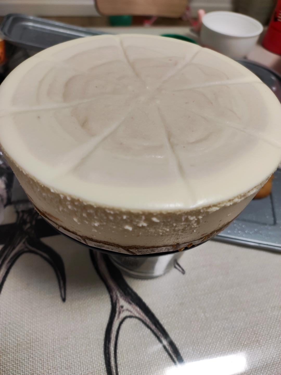 颜值爆表的草莓渐变芝士慕斯蛋糕（免烤箱6寸）