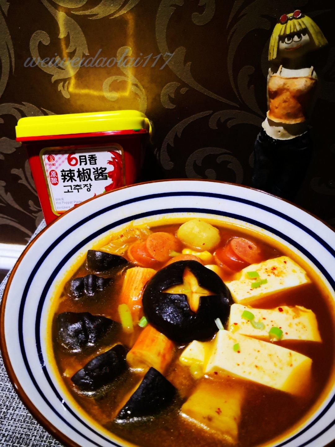 超浓郁的韩式辣白菜豆腐汤‼️冬日治愈美食