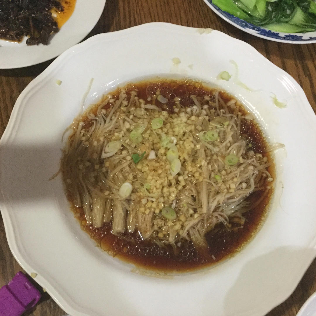蒜蓉蒸金针菇