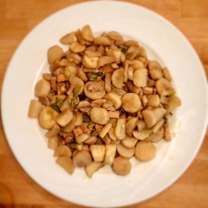 肉片炒山药